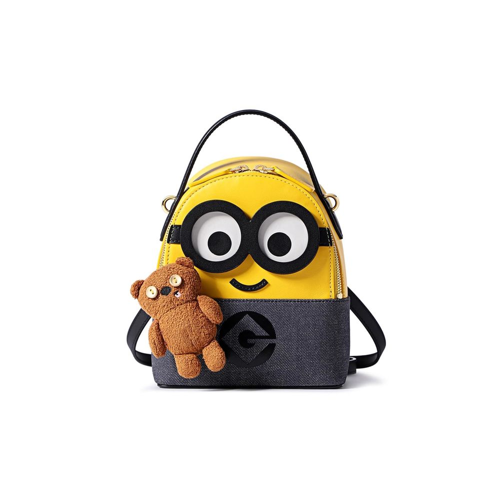 Minions Mini Backpack Purse for Women,Funny Cartoon Small Backpack with Cute🤙